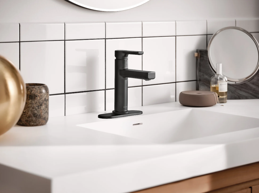 ROBINET LAVABO NOIR MOEN 84627BL