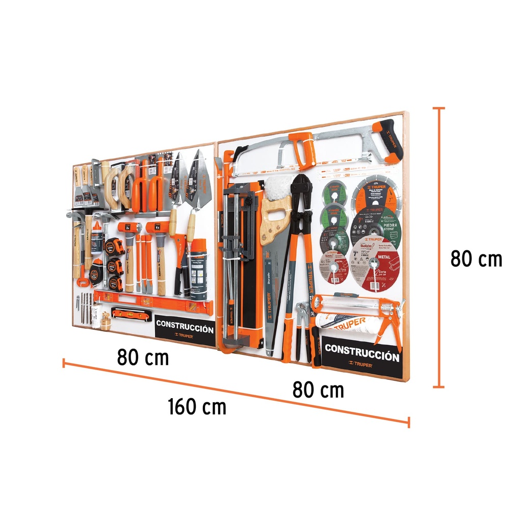JEUX OUTILS 80X80 2PLANCHES TRUPER 55906