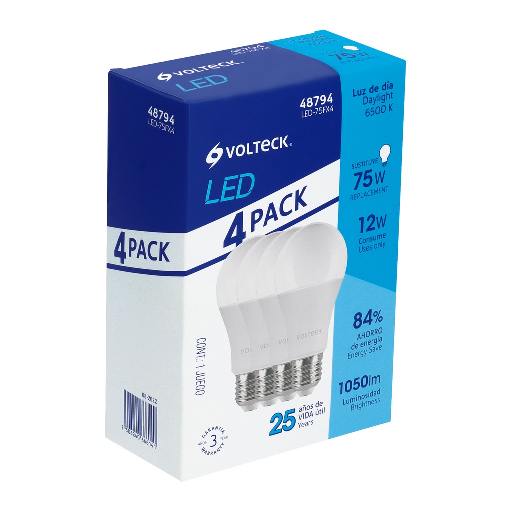 AMPOULE 12W DL PK/4 VOLTECK 48794