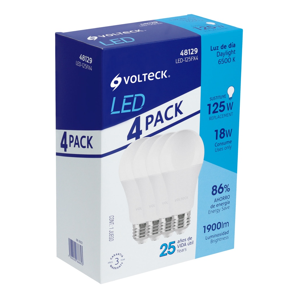 AMPOULE LED 18W PK/4 VOLTECK 48129