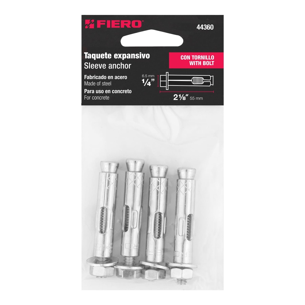 ANCRAGE D'EXPANSION 1/4 PK/4 FIERO 44360
