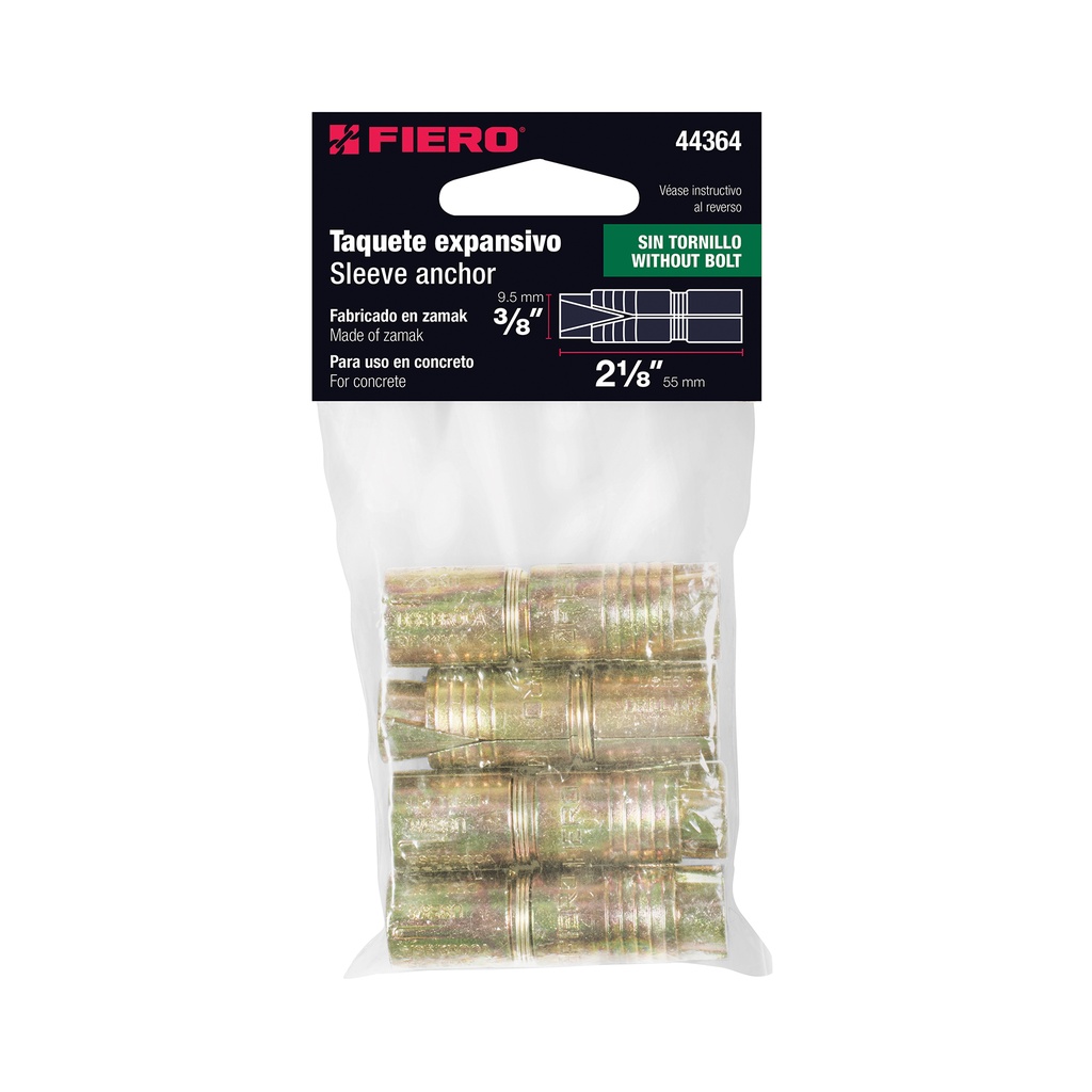 ANCRAGE D'EXPENSSION 3/8 PK/4 FIERRO 44364