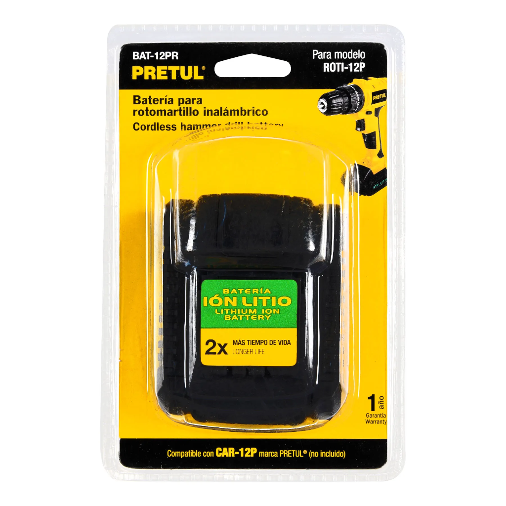 BATTERIE DRILL 12V PRETUL 21017