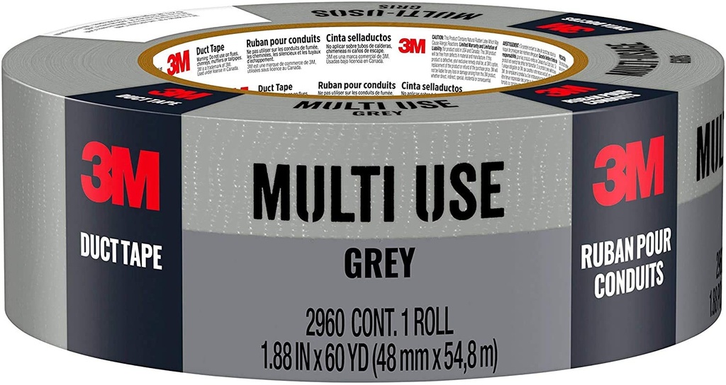 DUCT TAPE GRIS 1.88x60YD 3M 2960