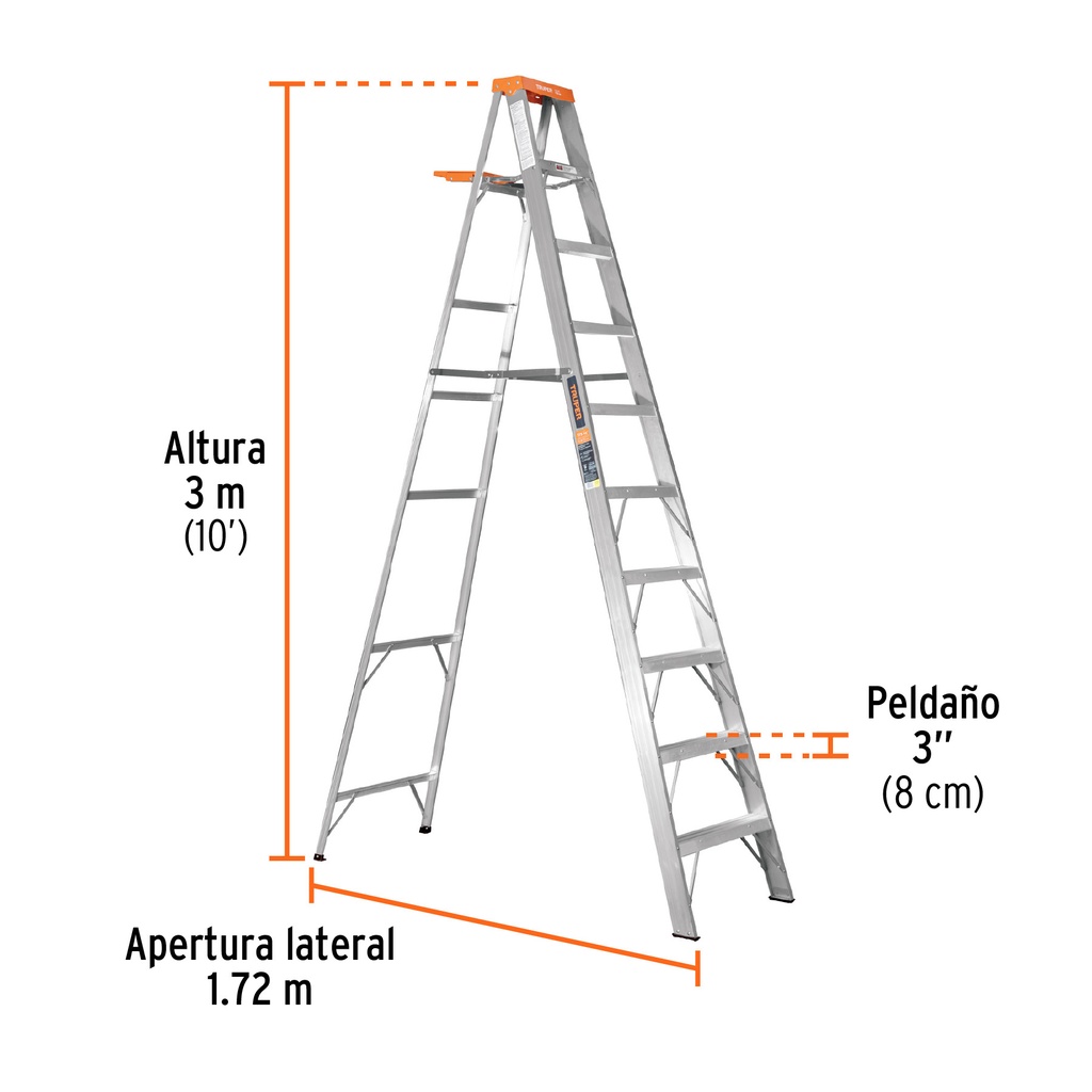 ECHELLE ESCABOT 10 FT TRUPER 10436