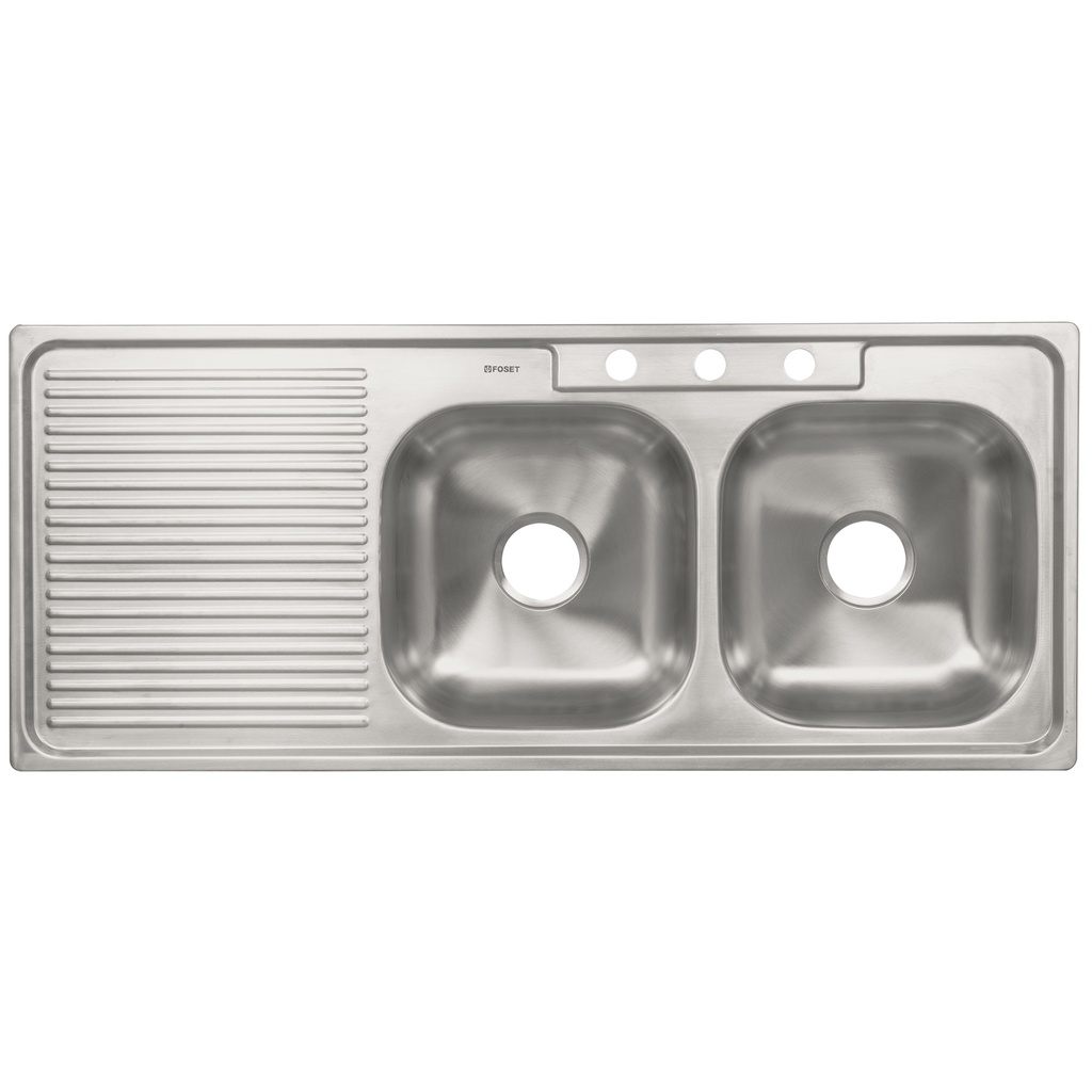 EVIER FOSET DBLE 120*50 DROIT 45061