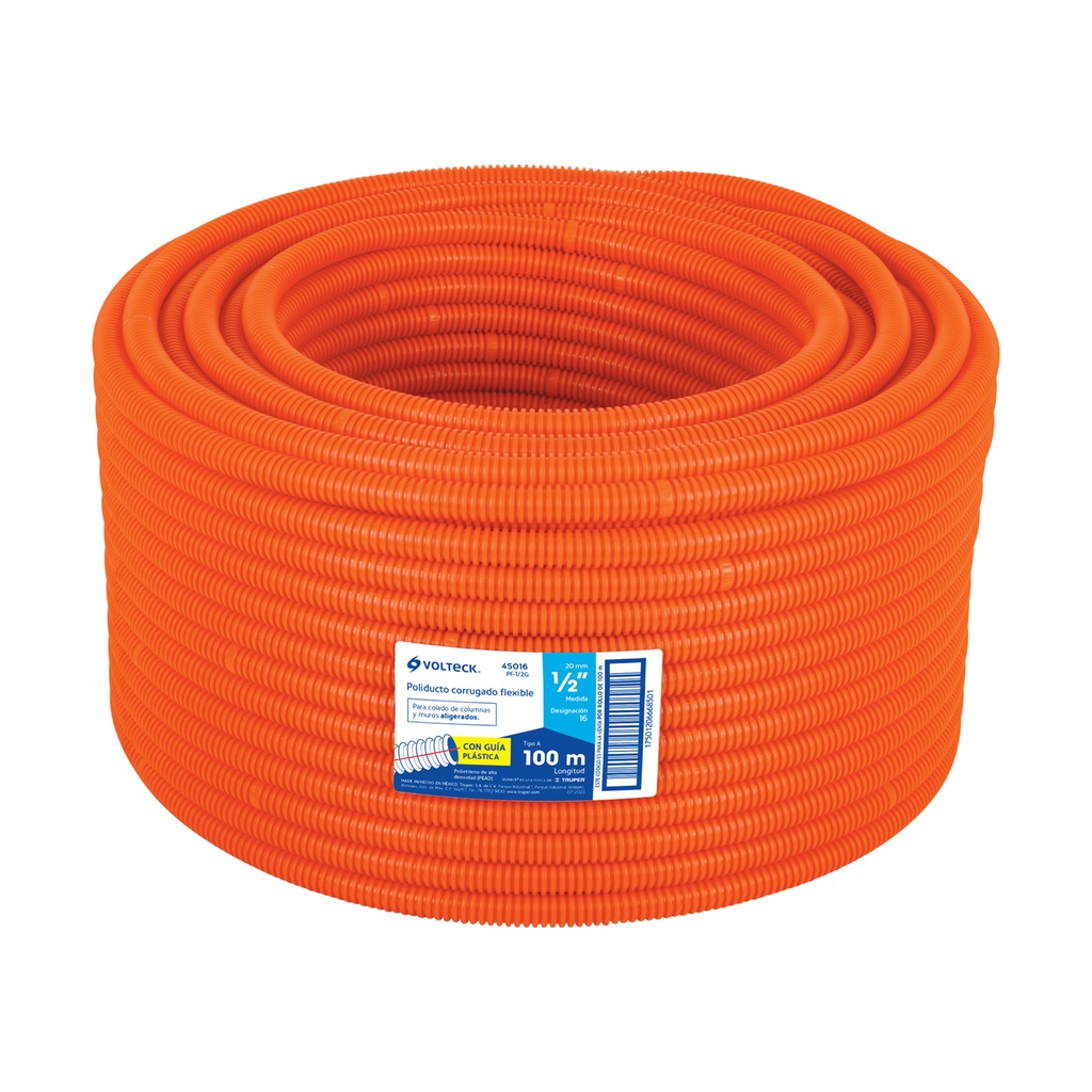 FLEX CONDUIT PVC 1/2 ORANGE RL X/328FT VOLTECK 45016