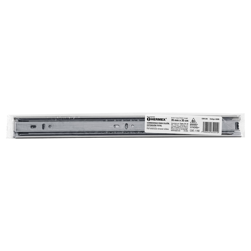 GLISSIERE 14" FULL EXT. HERMEX 43285