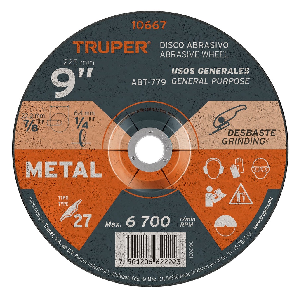 LAME GRINDER 9" TRUPER 10667