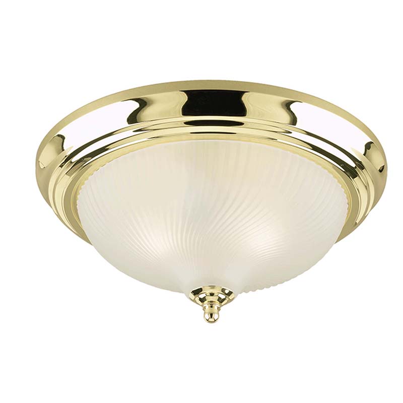 LAMPE PLAFOND 13" 2L BRASS WESTINGHOUSE 64302