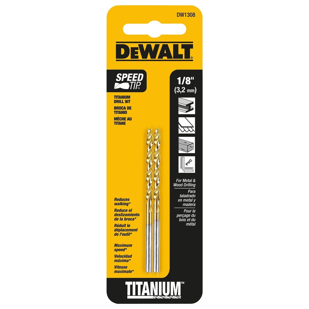 MECHE 1/8" DEWALT 2PCS DW1308