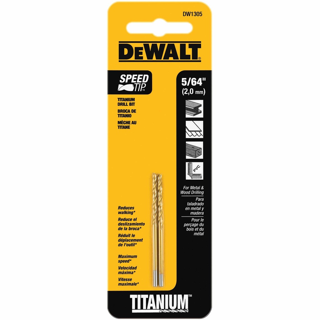 MECHE 5/64 TITANIUM DEWALT DW1305