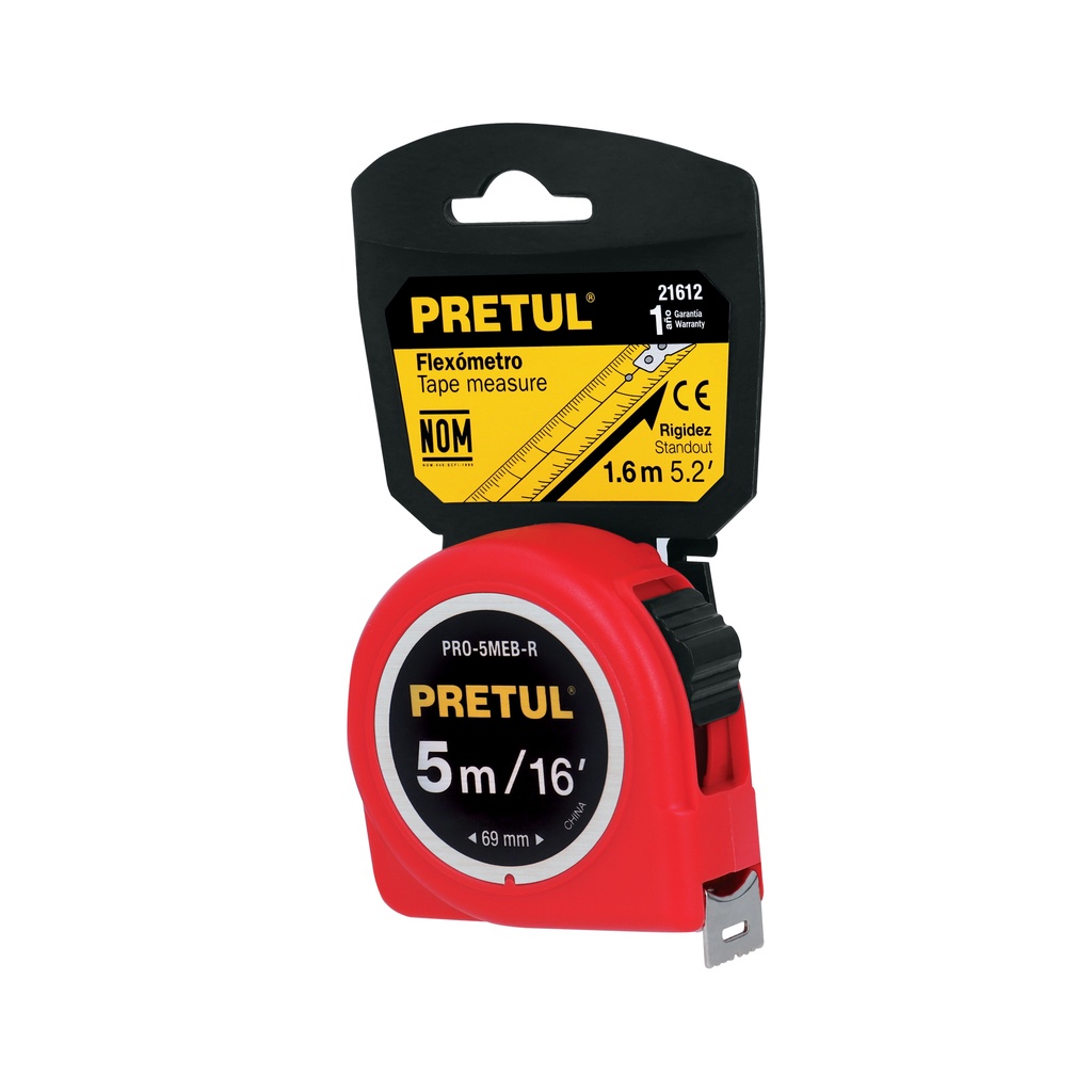 METRE ROUGE 5M/16FT PRETUL 21612