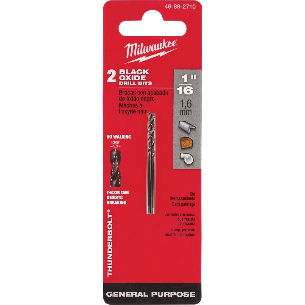 MILWAUKEE MECHE 1/16 2PCS 48-89-2710