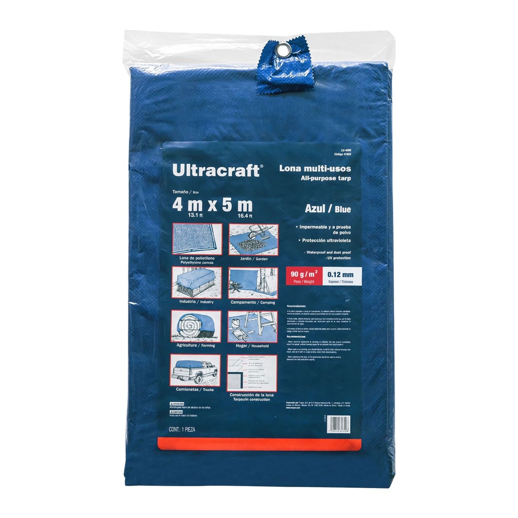 PUELAS ULTRACRAFT 4 X 5M BLEU 41923