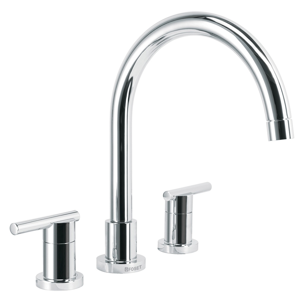 ROBINET EVIER DBLE CHROME FOSET ELEMENT 49916