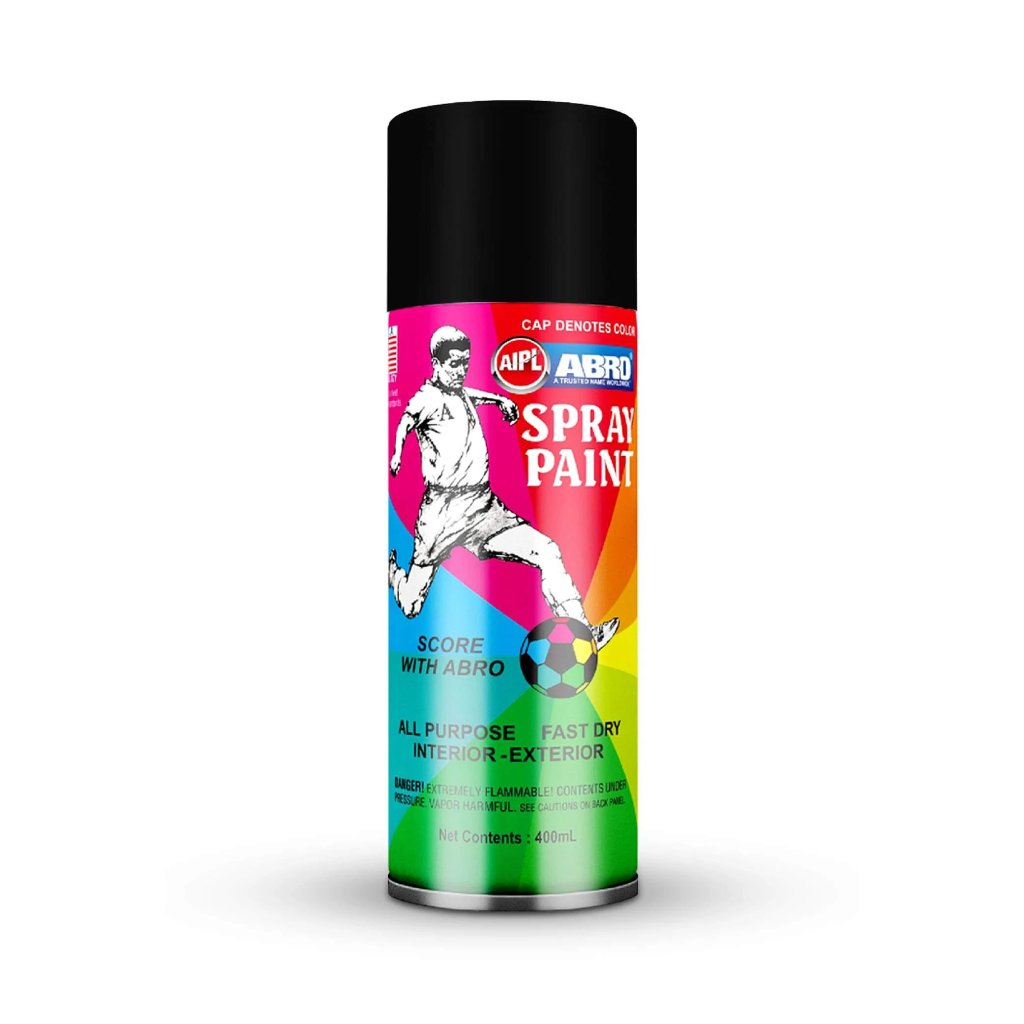 SPRAY PAINT ABRO FLAT BLACK