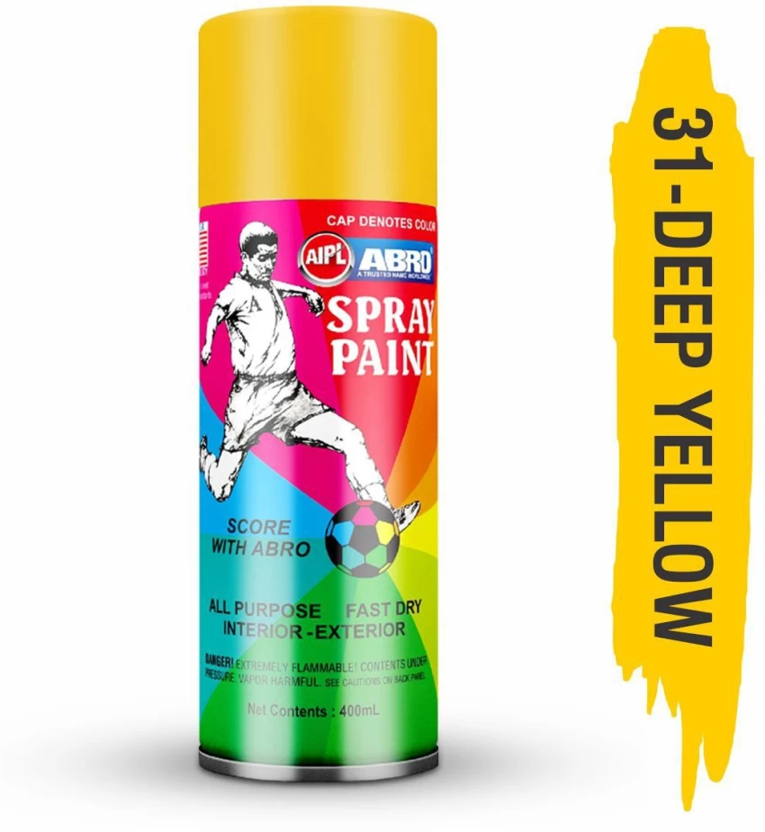 SPRAY PAINT ABRO YELLOW DEEP