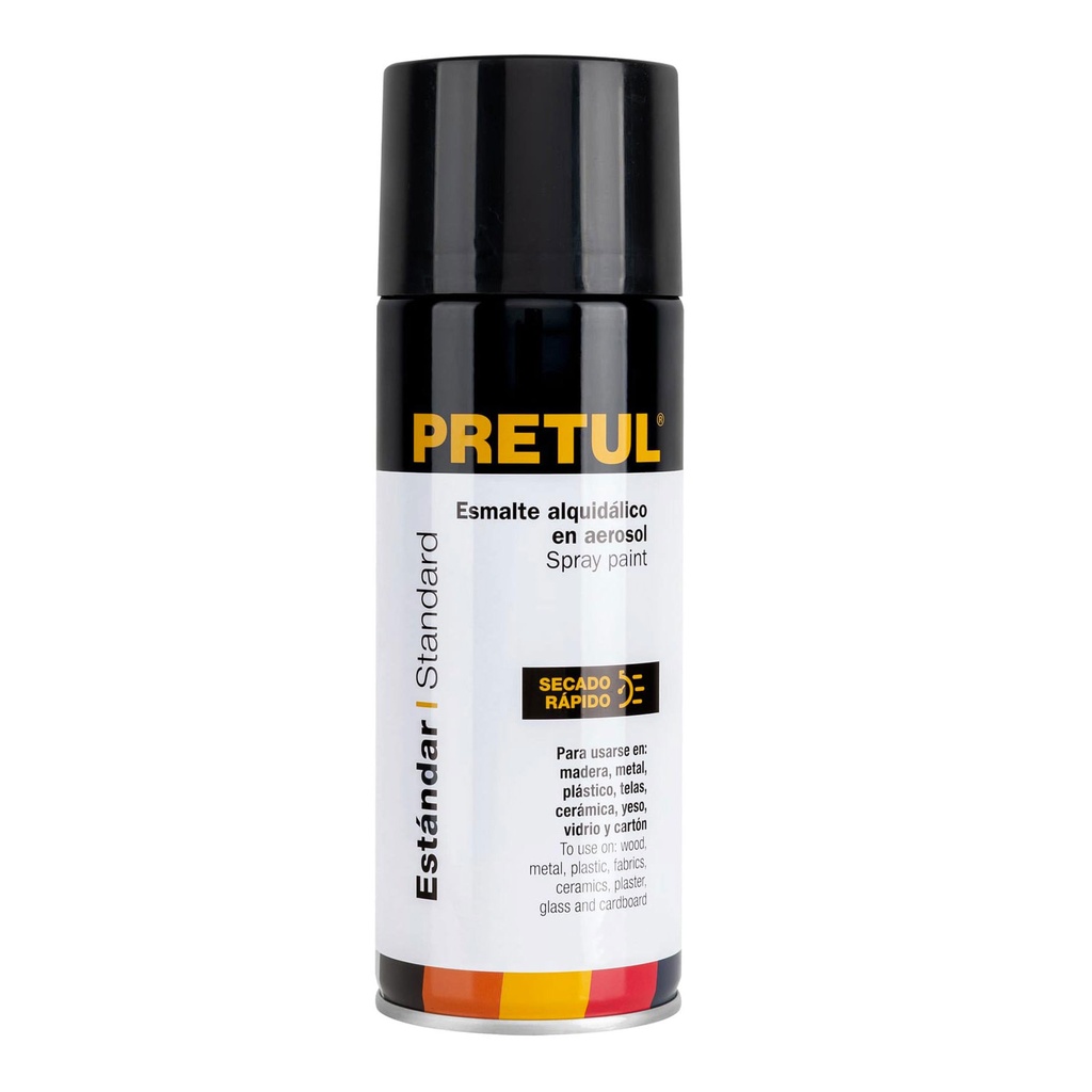 SPRAY PAINT PRETUL NOIR BRILLANT 27170