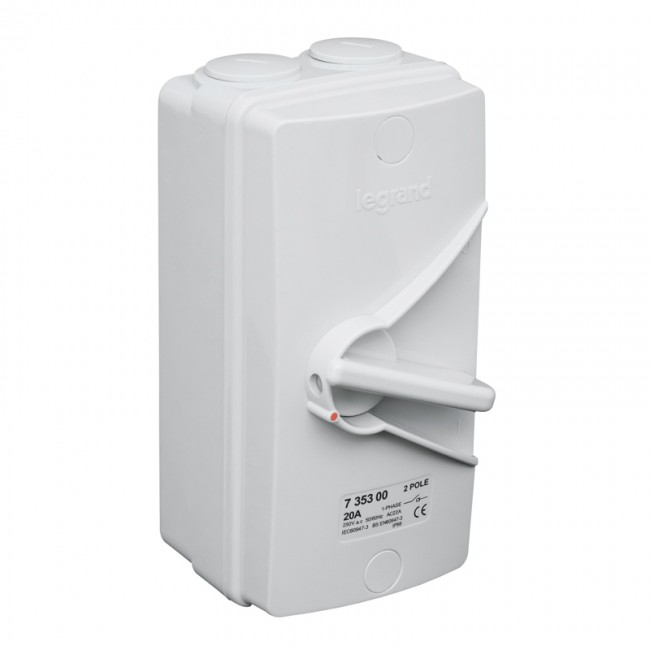 SWITCH ISOLATEUR 2P 20AMP 735300