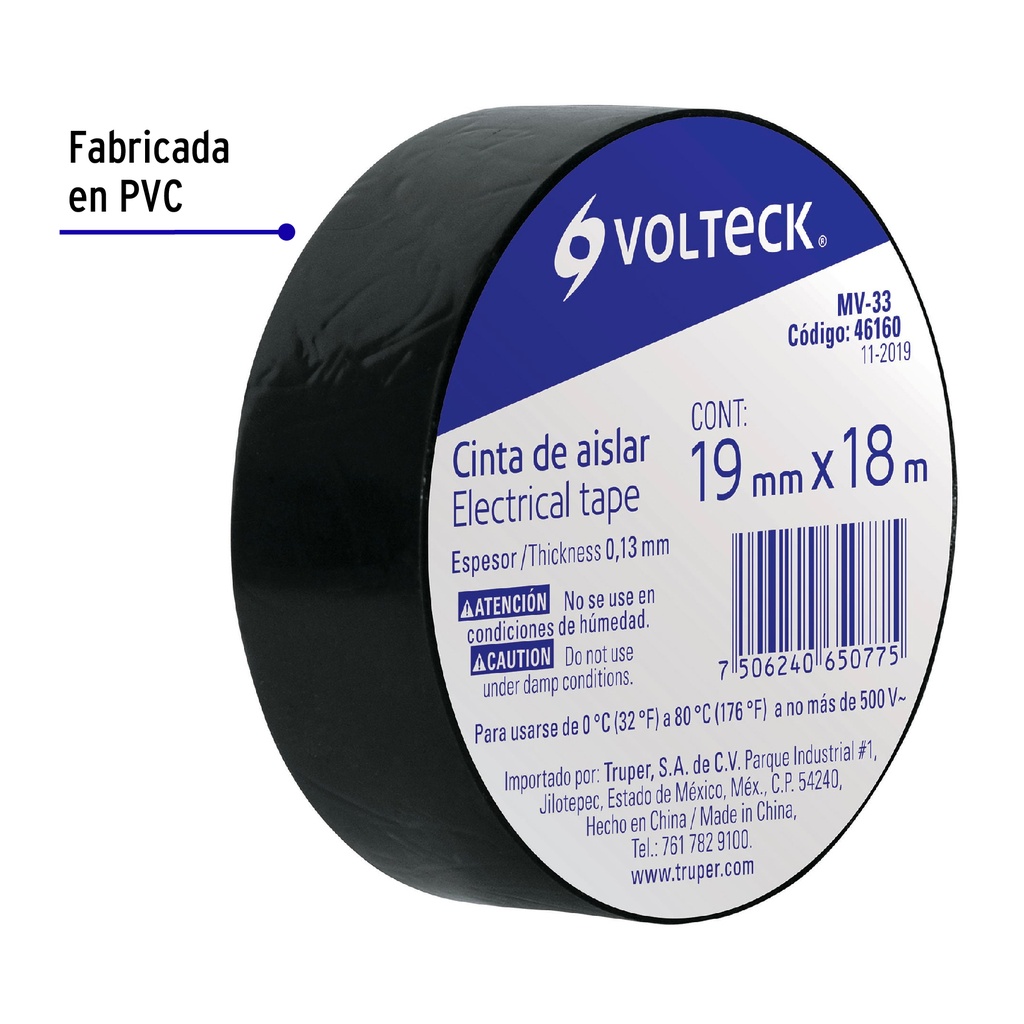 TAPE ELEC VOLTECK 3/4 NOIR 46160