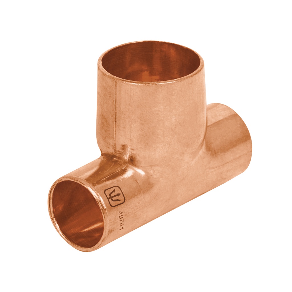 TEE CUIVRE 1/2X1/2X3/4 FOSET 49741