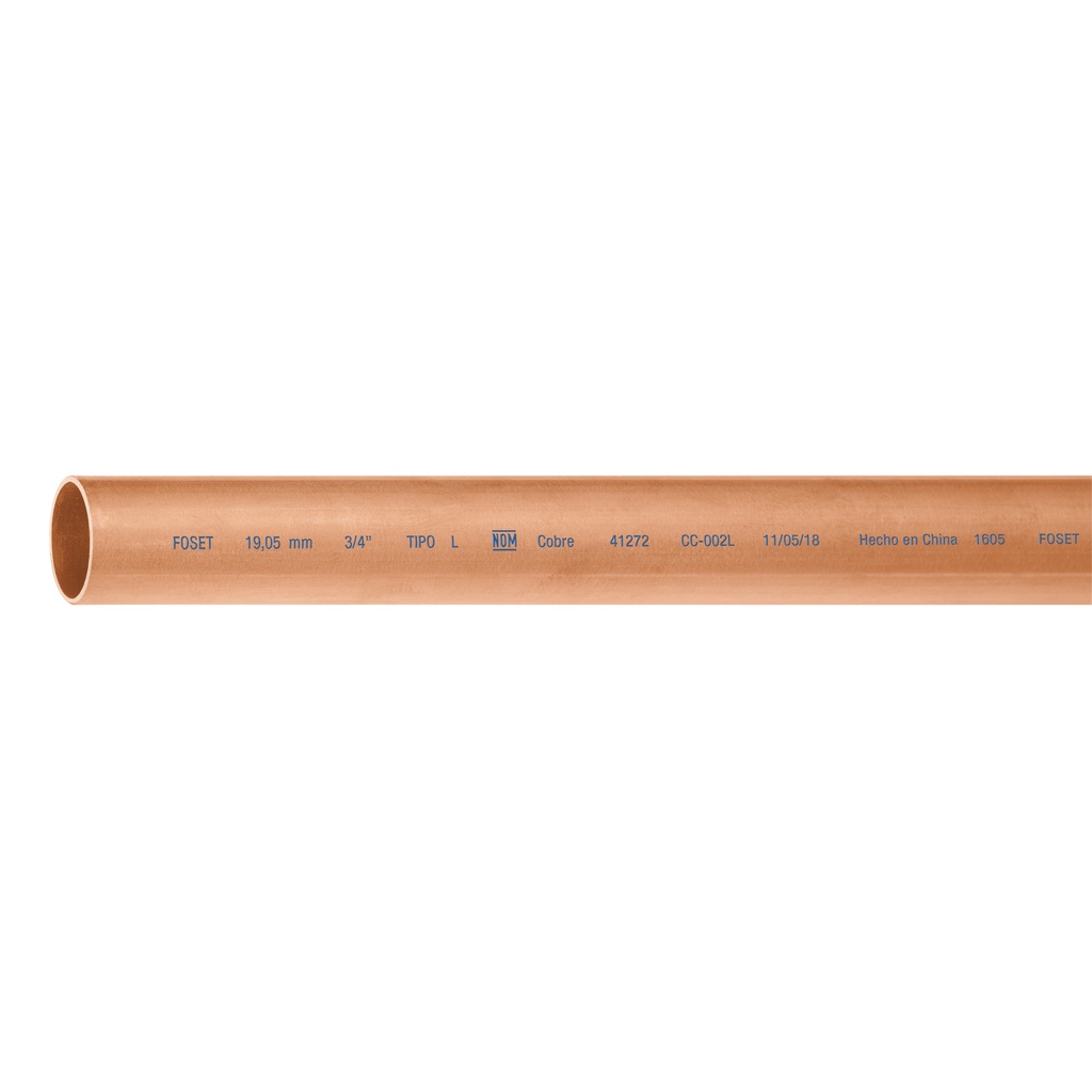 TUBE CUIVRE 3/4" 10FT TRUPER 41272
