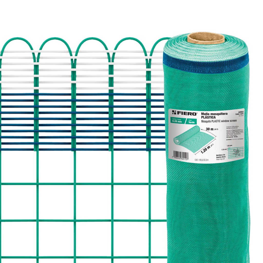 TUILE FIN PLASTIQUE VERT 47"X9 8FT TRUPER 44954