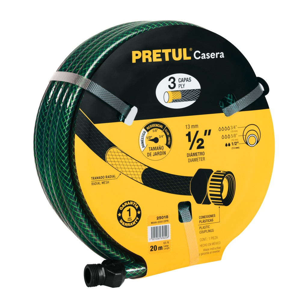 TUYAUX ARROSAGE 65FT 1/2 PRETUL 25018