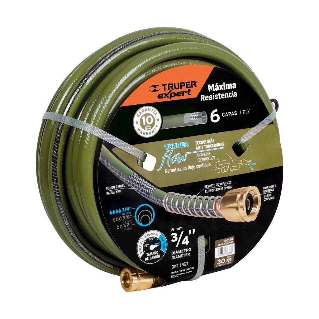 TUYAUX ARROSAGE 3/4 100FT TRUPER 100148