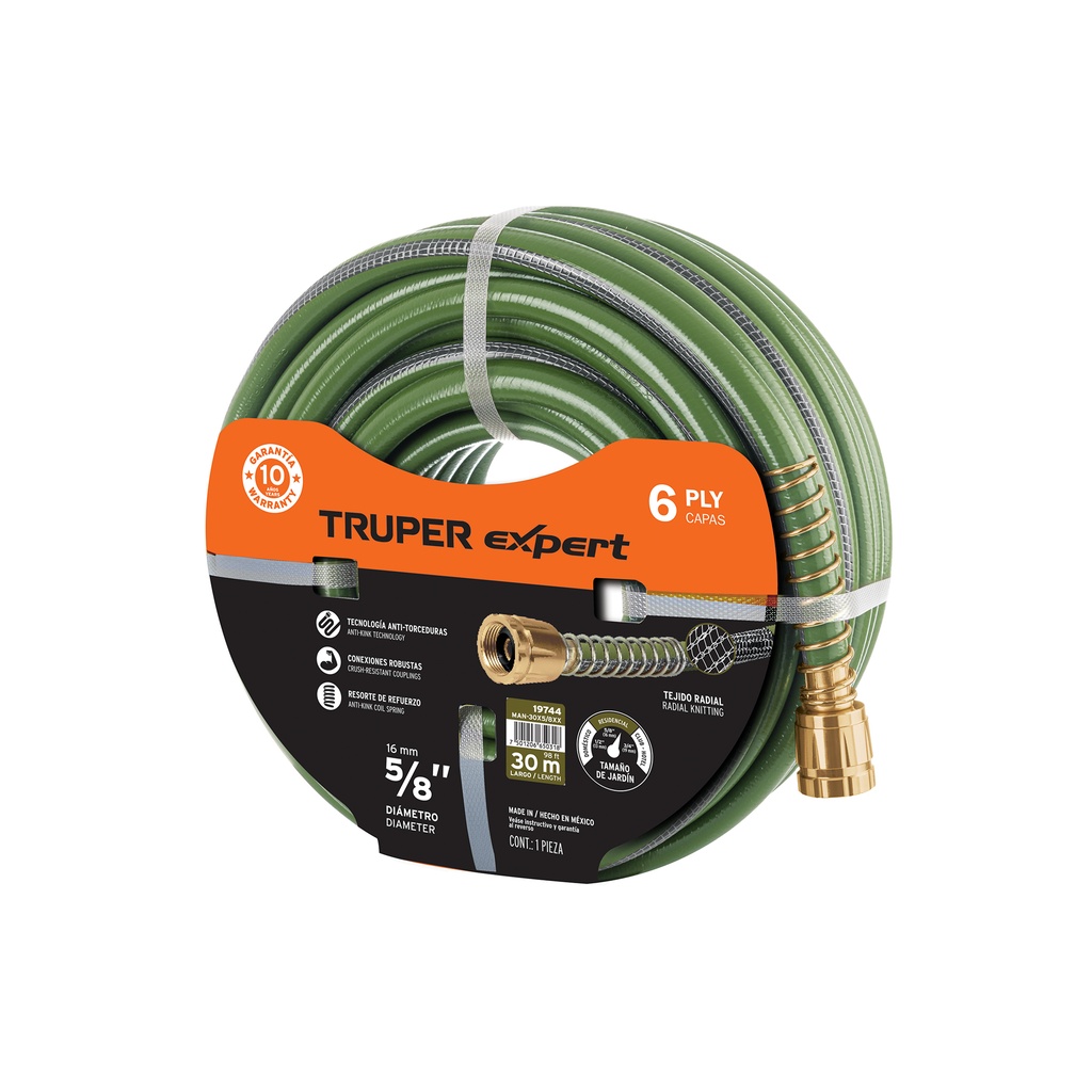 TUYAUX ARROSAGE 5/8 82FT TRUPER 19702