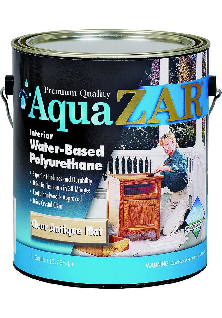 VERNIS ZAR AQUA CLEAR ANTIQUE FLAT 34413