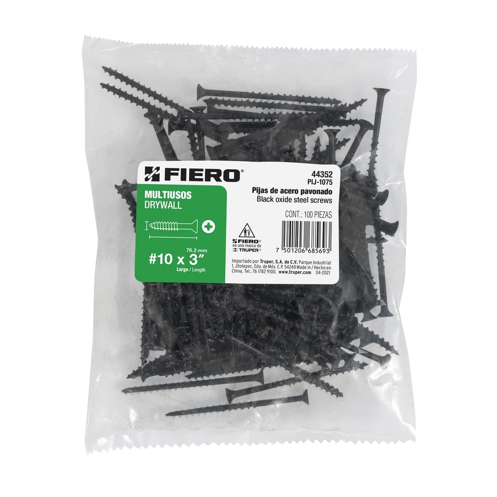 VIS DRYWALL SCREWS #10X3" BX/100 44352