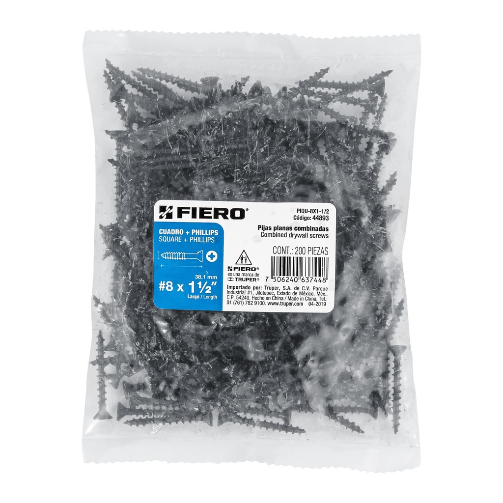 VIS DRYWALL SCREWS #8X1-1/2 44893