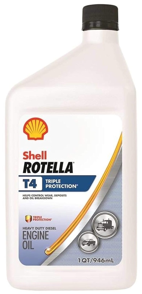 HUILE SHELL ROTELLA T4 SAE 15W-40 1/4