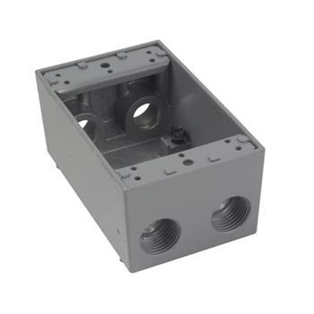 OUTLET BOX 1/2 5 TROUS WPB25