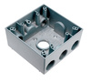 OUTLET BOX 3/4 4 TROUS 2 GANG