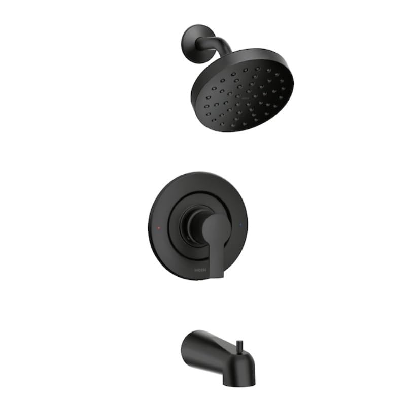 VANNE DOUCHE ROND NOIR MOEN 82628BL