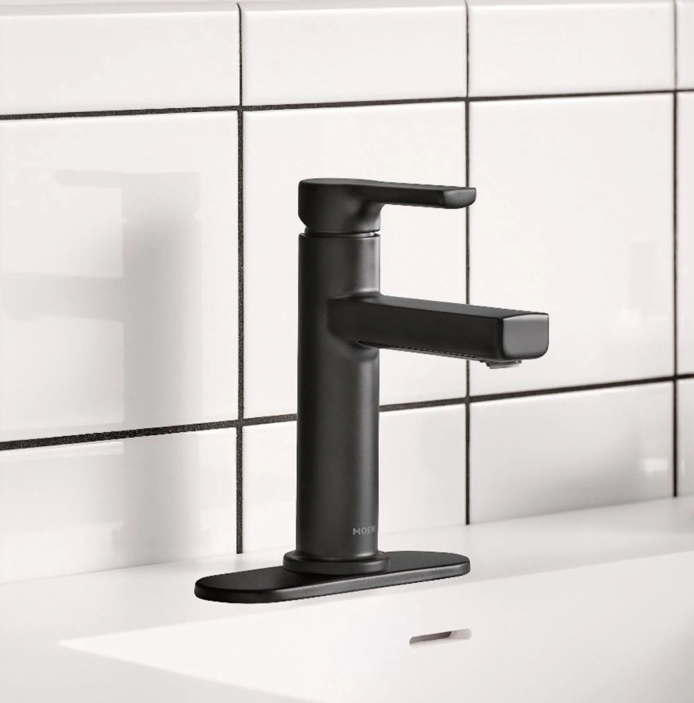 ROBINET LAVABO NOIR MOEN 84627BL