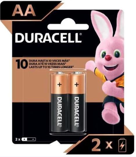 PILE DURACELL AA-2 1.5V PK/2 1026459
