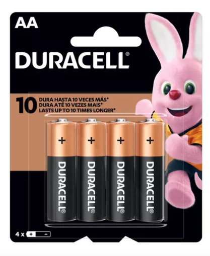 PILE DURACELL AA-4 1.5V PK/4 1030364