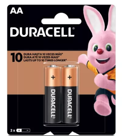 PILE DURACELL AA-2 1.5V PK/2 1030344