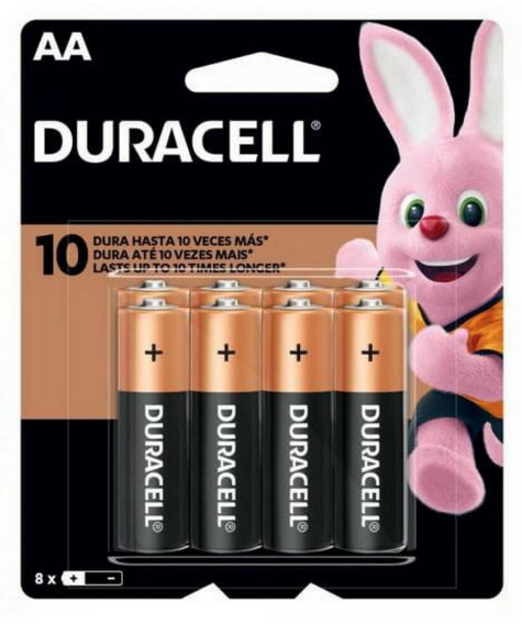 PILE DURACELL AA-8 1.5V PK/8 1030347