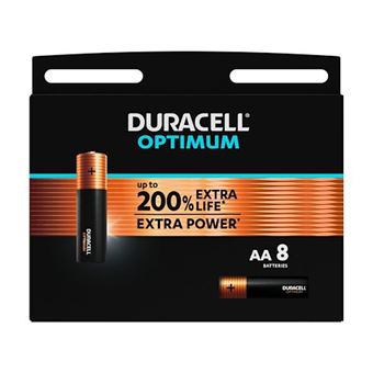 PILE DURACELL AA-8 1.5V PK/8 OPTIMUM MX1500 1021759