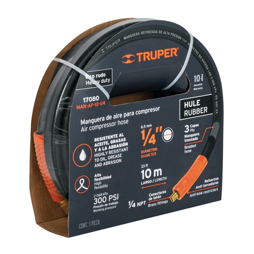 [7501206695203] AIR HOSE 1/4 X 10M TRUPER 17080