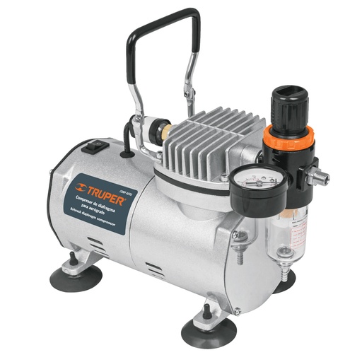 [7506240617433] AIRBRUSH COMPRESSOR 110V TRUPER 17247