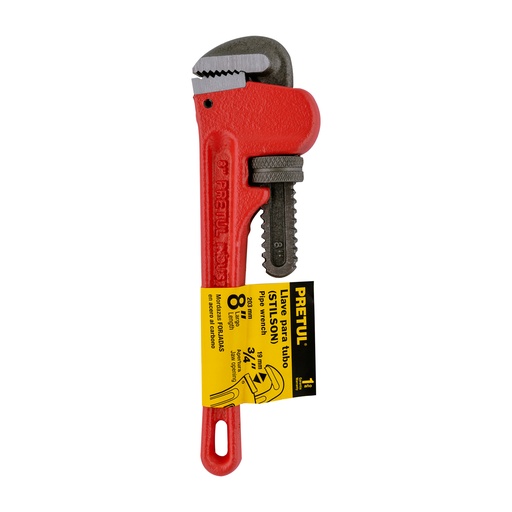 [7501206643235] PIPE WRENCH 8" PRETUL 22010
