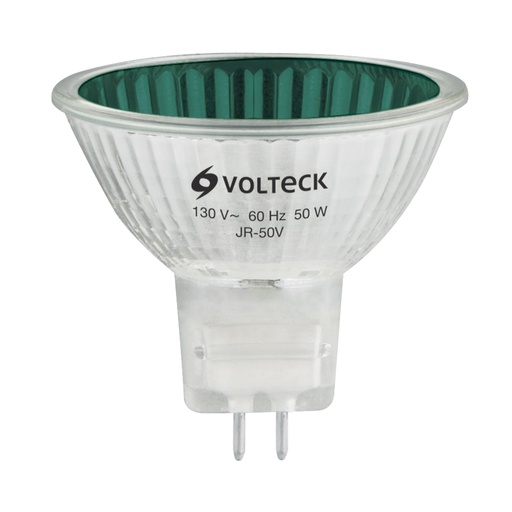 [7501206660812] AMPOULE HALOGENE 50W VERT VOLTECK 47257