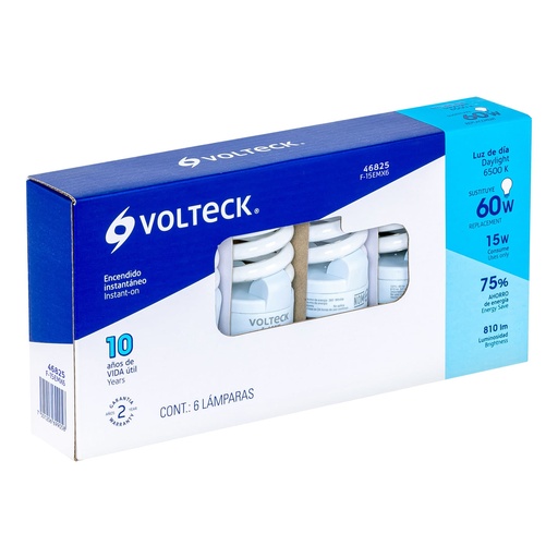 [7501206699058] AMPOULE MINI SPIRAL 15W 6PCS VOLTECH 46825