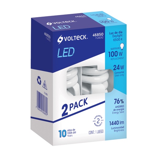 [7506240626657] AMPOULE SPIRAL 24W VOLTECH 46850